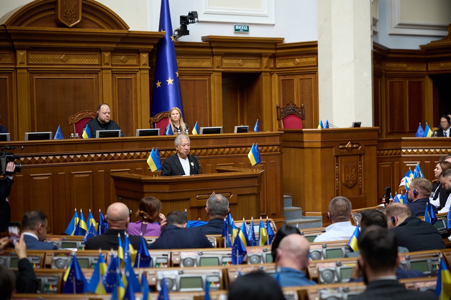 Speaker Mori makes goodwill visit to Ukraine: Click on the title or picture to display topic details.