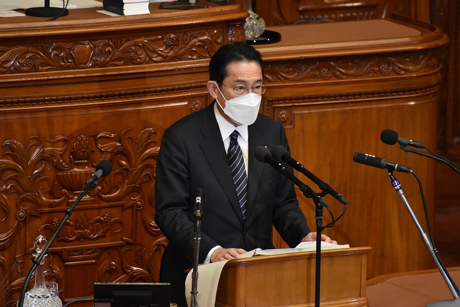 第２０８回国会 国務大臣の演説（岸田内閣総理大臣の施政方針演説等）の写真2　クリックすると拡大写真がご覧いただけます