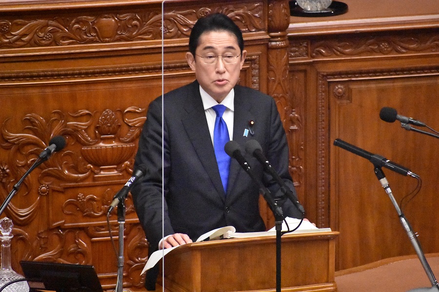 第２１１回国会 国務大臣の演説（岸田内閣総理大臣の施政方針演説等）の写真2　クリックすると拡大写真がご覧いただけます