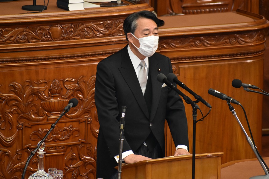 海江田衆議院副議長の写真　クリックすると拡大写真がご覧いただけます