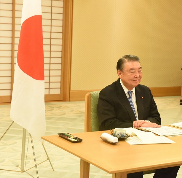 Speaker Oshima's video meeting with South Korean Speaker 2:Click on the picture to enlarge it.