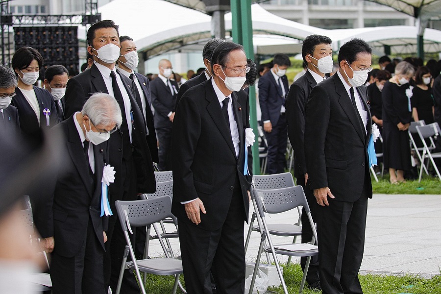 広島市原爆死没者慰霊式並びに平和祈念式の写真