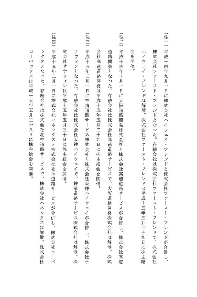 別表第十 三十七社の株主総会開催の月日 5/6